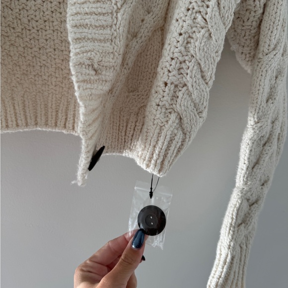 FREE PEOPLE Cream Bonfire Cardi - Picture 10 of 13